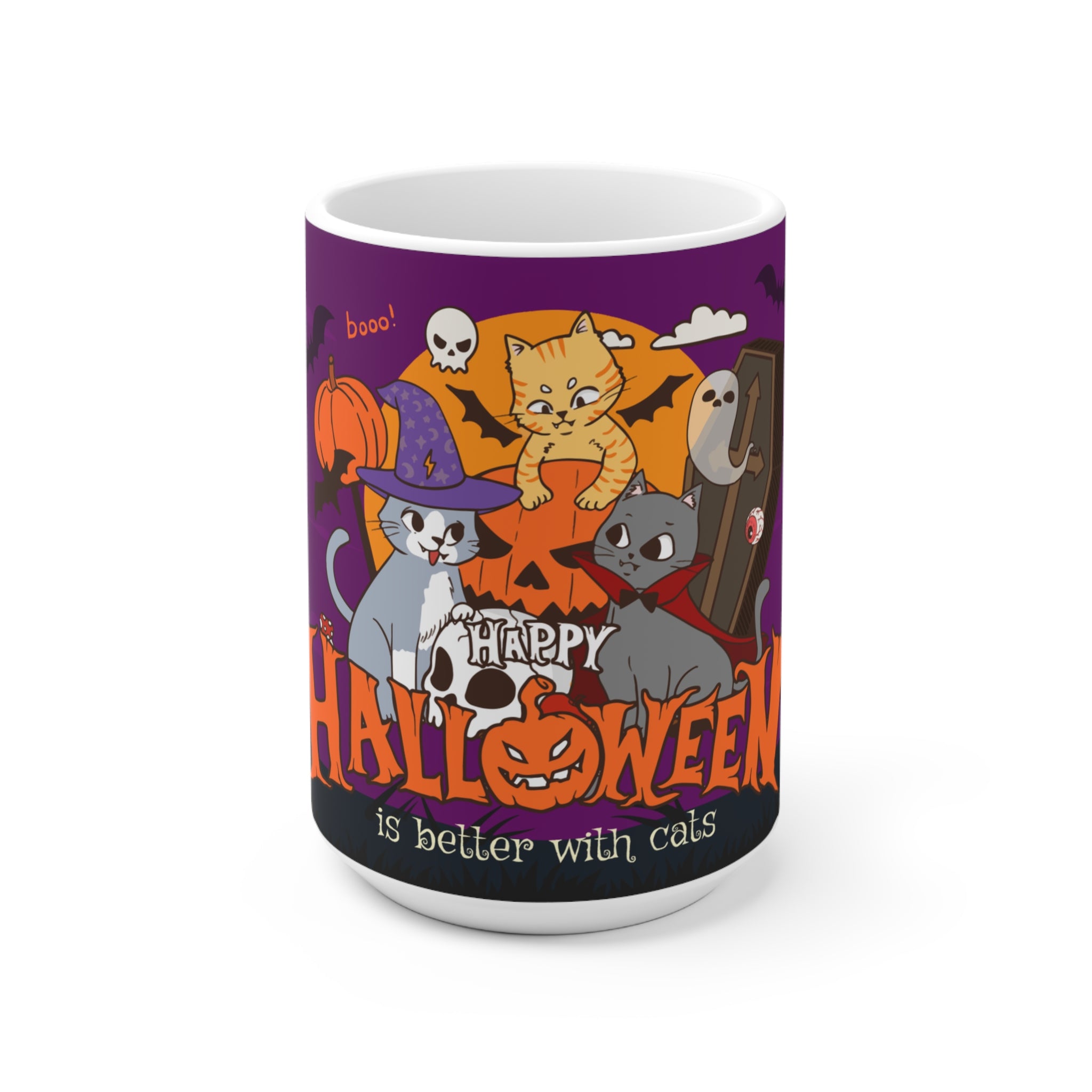Happy Halloween is Better with Cats | Ceramic Mug
